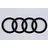 Audi Ringe Schwarz Heckklappe Q2 SQ2