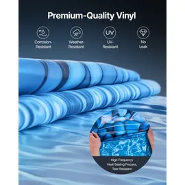 Vevor Ovale Poolfolie Blau 1006x549x147 cm