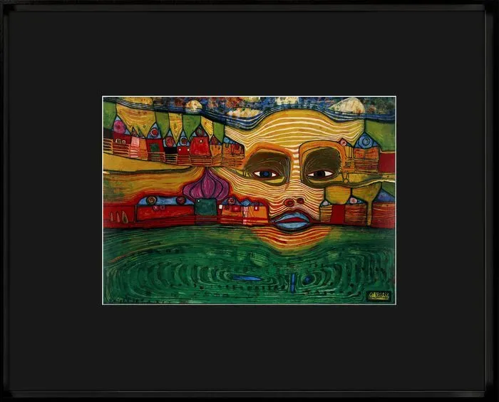 Intertrading Wandbild 51,3 x 41,3 cm Irinaland over the balkans Holz Bunt