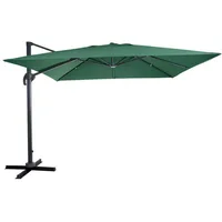 Mendler Gastronomie-Ampelschirm HWC-A96 300 x 300 cm dunkelgrün ohne
