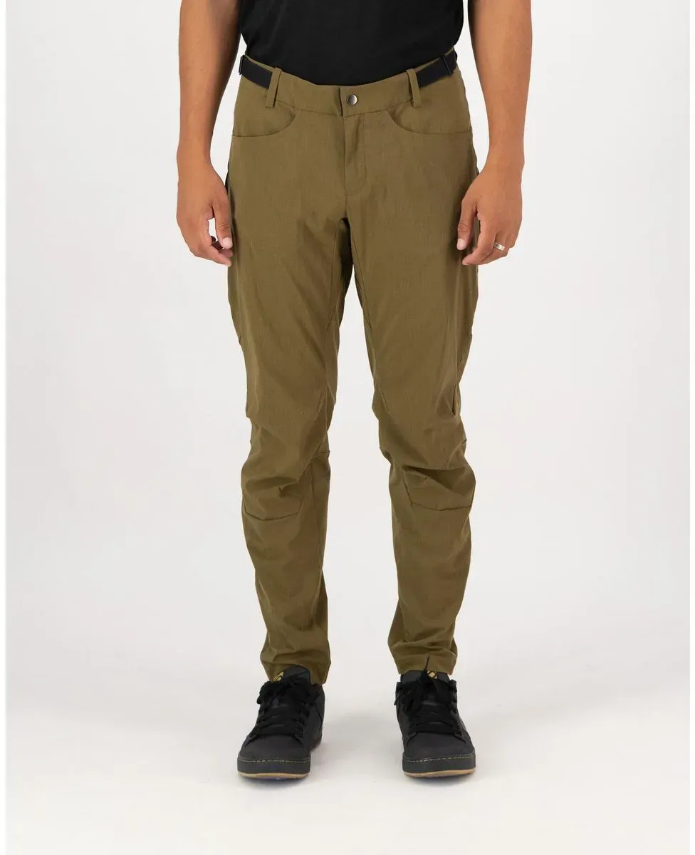 Mons Royale Mens Diversion Merino Trail Pants dark olive (299) L