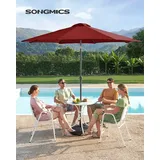 Songmics Sonnenschirm Ø 300 cm Rot