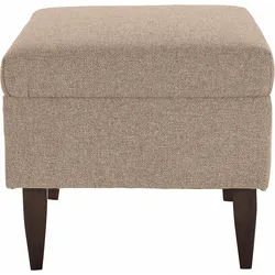 Hocker INOSIGN "Asino", beige, B:48cm H:40cm T:48cm, Struktur (100% Polyester), Struktur/Blume (100% Polyester), Hocker, Fußhocker Sitzhocker