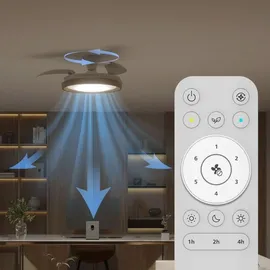 Philips Bliss Deckenventilator mit Beleuchtung 106 cm Holz