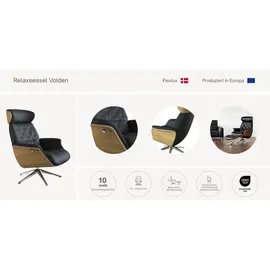 flexlux Relaxsessel FLEXLUX "Volden Fernsehsessel, verstellbarer Rücken- & Kopfstütze, drehbar", beige (sandy beige), B:83cm H:112cm T:125cm, 100% Polyester, Sessel, Relaxsessel, robuster Alu Fuß, Air Channels, hervorragender Komfort, Holzrahmen