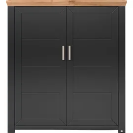 Set One by Musterring Highboard York Dekor Graphit / Eiche