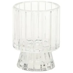 Chic Antique Kerzenständer für Teelichter und Stabkerzen, durchsichtig