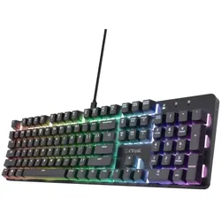 TRUST Black Weeks % | GXT871 Zora Mechanische Gaming Tastatur Mechanische-Gaming-Tastatur in Originalgröße mit kompletter RGB-Beleuchtung