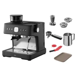 AEG EC8-1-8BP Black Pearl mit Milchaufschäumer und Mahlwerk