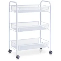 Zeller Rollwagen Mesh 62,5 cm x 26 cm x 44 cm Weiß