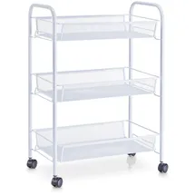 Zeller Rollwagen Mesh 62,5 cm x 26 cm x 44 cm Weiß