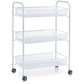 Zeller Rollwagen Mesh 62,5 cm x 26 cm x 44 cm Weiß