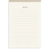 Burde Publishing AB Burde Notizblock Textil beige A5