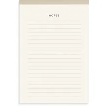 Burde Publishing AB Burde Notizblock Textil beige A5