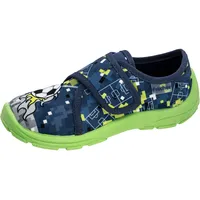 Fischer Markenschuh Hausschuhe Blau 29