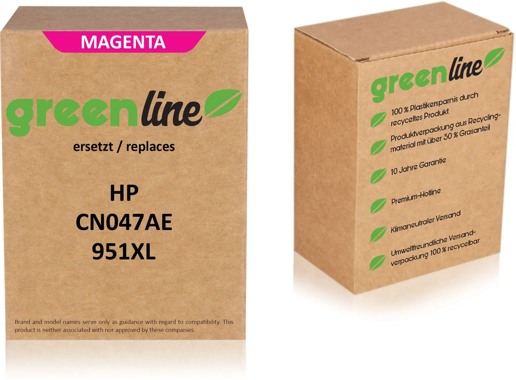 greenline ersetzt HP CN 047 AE / 951XL Tintenpatrone, magenta