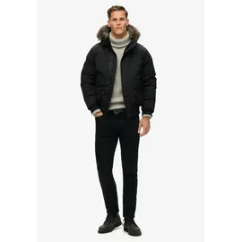 Superdry Everest Faux Fur Bomberjacke schwarz L