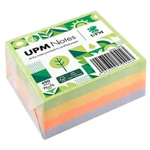 upm notes Springmix Haftnotizen doppelte Haftung farbsortiert, 1 Würfel