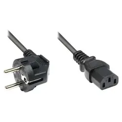 Good Connections Kaltgerätekabel 1,5m 3pol. gewinkelt auf Kaltgerätestecker