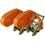 Baumarktplus 2x Profi Ratschen Spanngurt Spanngurte Zurrgurt 1-tlg 6m 2t 2to 2000kg tüv/gs