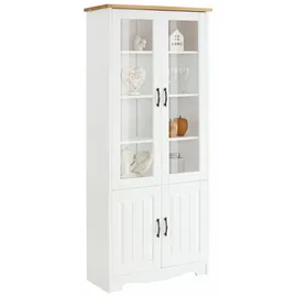 OTTO home Vitrine Trinidad 85 x 0 x 0 cm Gelb/Weiß