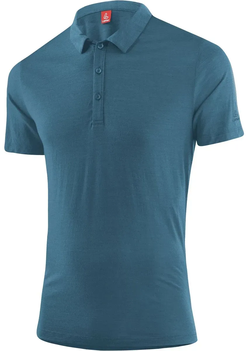 Löffler Men Poloshirt Merino-tencel(tm) dark petrol (984) 46