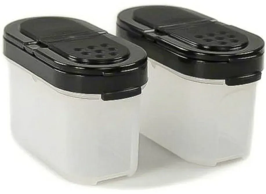 Preisvergleich Produktbild TUPPERWARE Gewürzbehälter Tupperware Gewürz-Zwerge 120 ml schwarz (2)