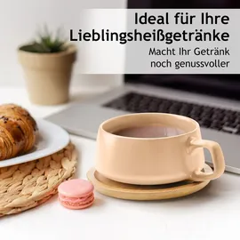 MiaMio Kaffeetasse 0,32 l Beige 4 St.