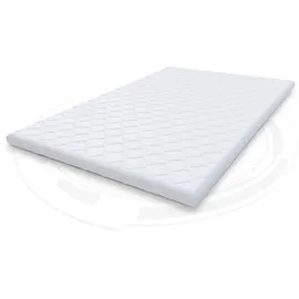 Fdm Matratzentopper KOKOS-KALTSCHAUM Matratze Topper 90x200 cm Kaltschaum Kokos Härtegrad H4 Höhe 4 cm Allergiker Geeignet Öko-Tex Weiß