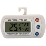 Meichoon Hochpräzises Elektronisches Kühlschrank Gefrierschrank Thermometer,Wasserdicht Großes Display Digitales Thermometer Alarm,Maximaler und Minimaler Speicher,UD04