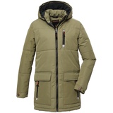 KILLTEC Jungen Stepppparka mit Kapuze/Winterjacke ist wasserabweisend KOW 135 BYS QLTD PRK, khaki, 140, 39877-000