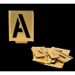 Signierschablonensatz 327 Buchstaben A-Z Schrift-H.20mm Spezialblech KUKKO