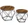 VASAGLE Couchtisch Vintage Braun Holz 50 x 50 x 40 cm