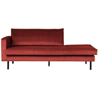 Recamiere Rodeo Daybed Samt, links Rot