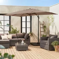 Sweeek Rechteckiger Sonnenschirm 2x3 m - Antibes - Taupe