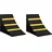 vidaXL Unterlegkeil 2 Stk. 29 x 16 x 19 cm Gummi