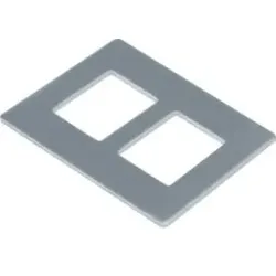 Hager GTVDM052 Montageplatte f. Geräteträger GTVD200/300 Datenmodul 2-fach RJ45 20,1x14,8mm.Montageplatte zur Aufnahme von Daten-, Audio-, Video-,