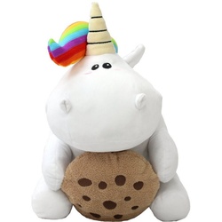 United Labels® Kuscheltier Pummel & Friends Plüschtier - Pummeleinhorn mit Keks Stofftier Kuscheltier Plüsch Einhorn 40 cm