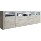 borchardt Möbel Sideboard »Santa Fe«, Breite 200 cm grau