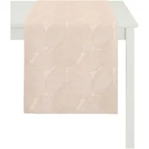 APELT 3002 48X140 60 Tischläufer, Polyester, Kupfer/Creme