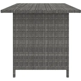 vidaXL 9-tlg. Garten-Lounge-Set mit Kissen Poly Rattan Grau