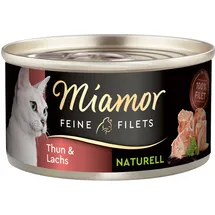 Miamor Feine Filets Naturell Thun & Lachs 24 x 80 g