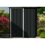 DURAMAX Gerätehaus DURAMAX Metall-Easy 1,5x0,9m, BxT: 162,8x102,3 cm, in Anthrazit mit 0,31mm Wandstärke grau