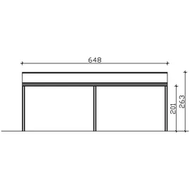 SKANHOLZ Monza 648 x 357 cm weiß