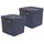 Rotho Maloja Aufbewahrungsbox 39,5 x 38,0 x 34,0 cm 2-tlg. blau