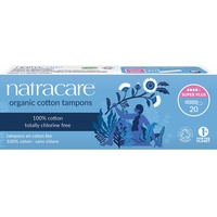 Natracare Tampons Super Plus Bio-Baumwolle, ohne Applikator, 12 x 20 Stück (240 Tampons)