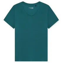 SCHIESSER Pyjamaoberteil T-Shirt V-Ausschnitt Grün XXL