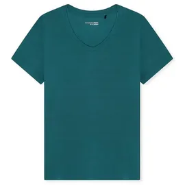 SCHIESSER Pyjamaoberteil T-Shirt V-Ausschnitt Grün XXL