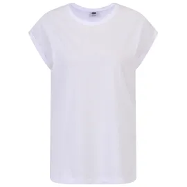URBAN CLASSICS Extended Shoulder Tee Schwarz/Weiß 5XL