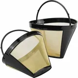 Alovez - Wiederverwendbarer Kaffeefilter, geeignet für manuelle Kaffeemaschinen. Marke : . Satz mit 2 Stück